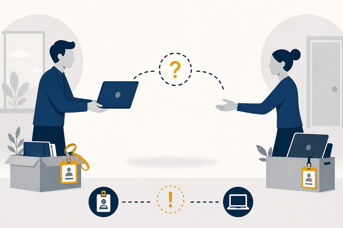 Laptop handoff gaps during employee onboarding and offboarding