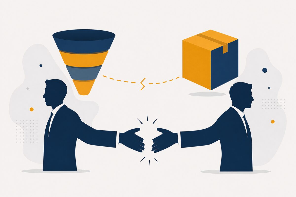 Broken handshake between sales funnel and product
